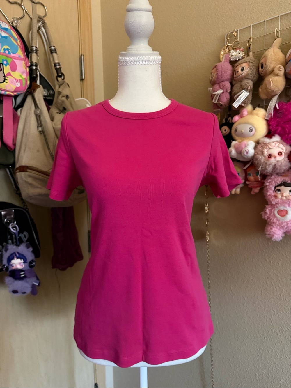 Pendleton Women's Short Sleeve Crewneck Tee - Fuchsia Pink